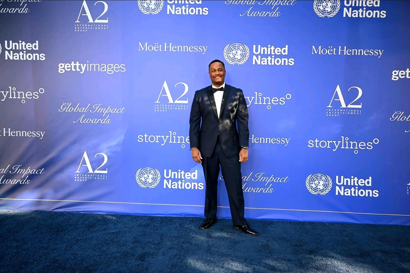 E'Ian West at the United Nations Global Impact Awards
